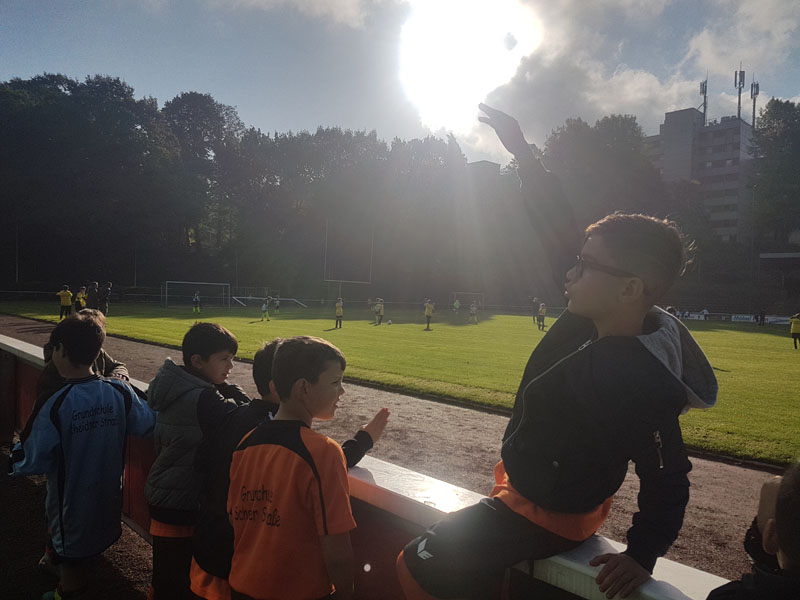 Fußballwettkampf der Jungen am 2.10.2019